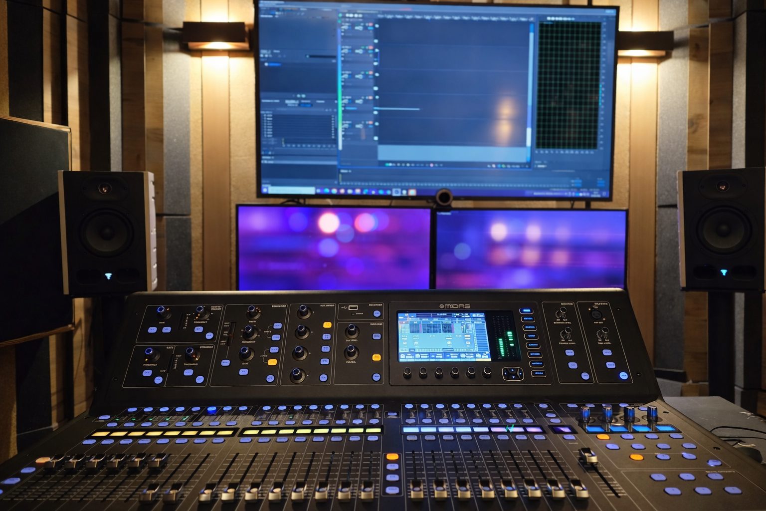 La console Midas du studio son